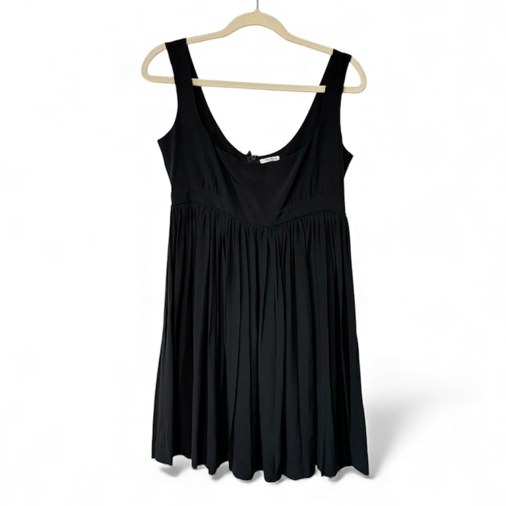 Miu Miu Babydoll Dress Y2K Vtg Whimsigoth Mini Cocktail Little Black Dress 40